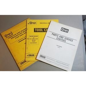 1970's Onan Industrial Engines Manuals Lot